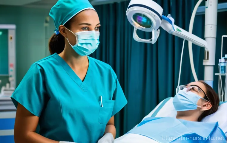 중환자실 ICU  간호사 역할 - Prompt 1: A Dedicated ICU Nurse at Work**