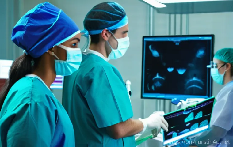 간호사와 의사의 관계 관리 - **Prompt:** A diverse male doctor and a female nurse, both in their late 20s to early 40s, are stand...